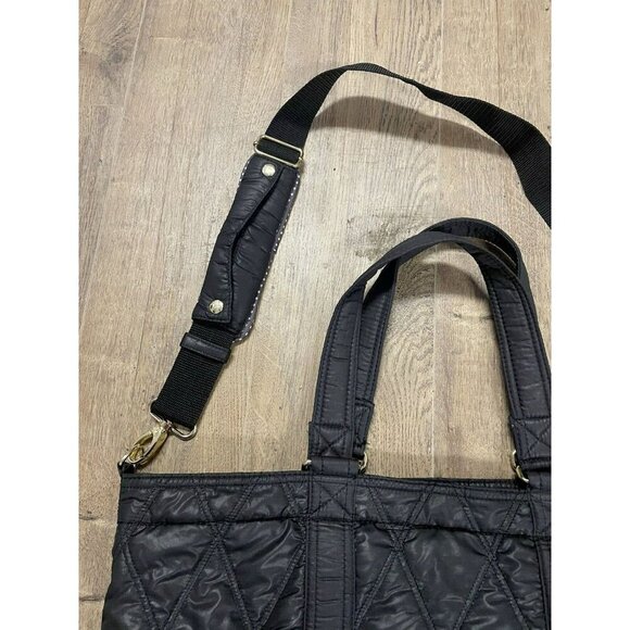 Mammy Roo Diaper Handbag Crossbody Shoulder Bag Black Many Pockets - Picture 7 of 16